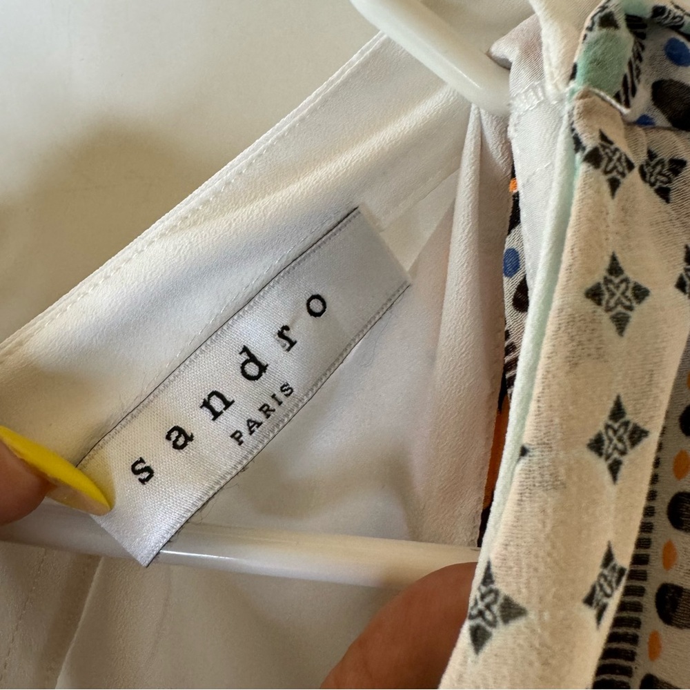 Sandro Midi Multicolor Dress Size 1 - Picture 5 of 7